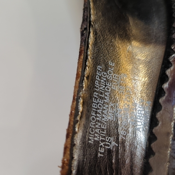 French Connection brown/black Animal print silhetto heels Office Siren Size 7 - Picture 2 of 10